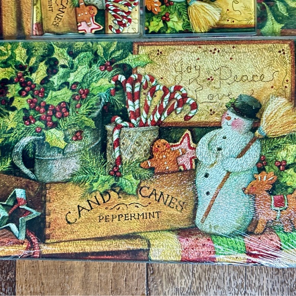 Happy Holiday Collection • Susan Winget • Snowman •6 Piece Cutting Board/Coaster - Picture 10 of 16